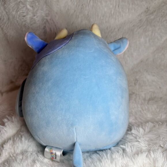 NWT Squishmallows Clayton the Blue Cow - Picture 4 of 6